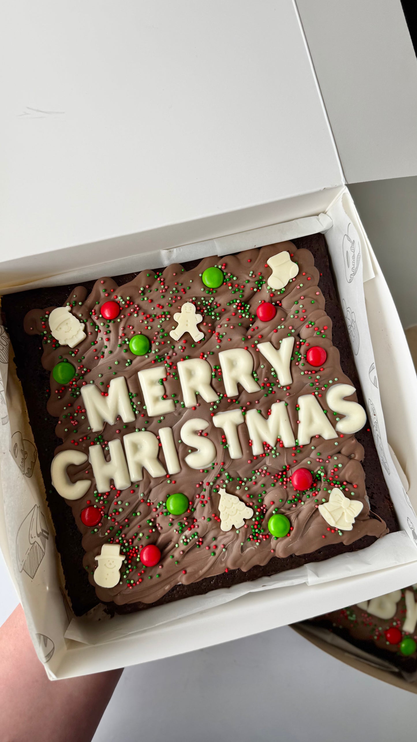 CUSTOM CHRISTMAS BROWNIE (large)