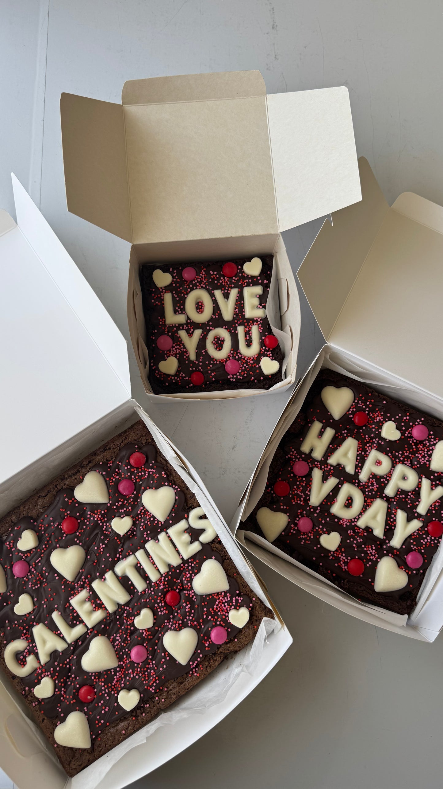PERSONALISED VDAY BROWNIE (mini)
