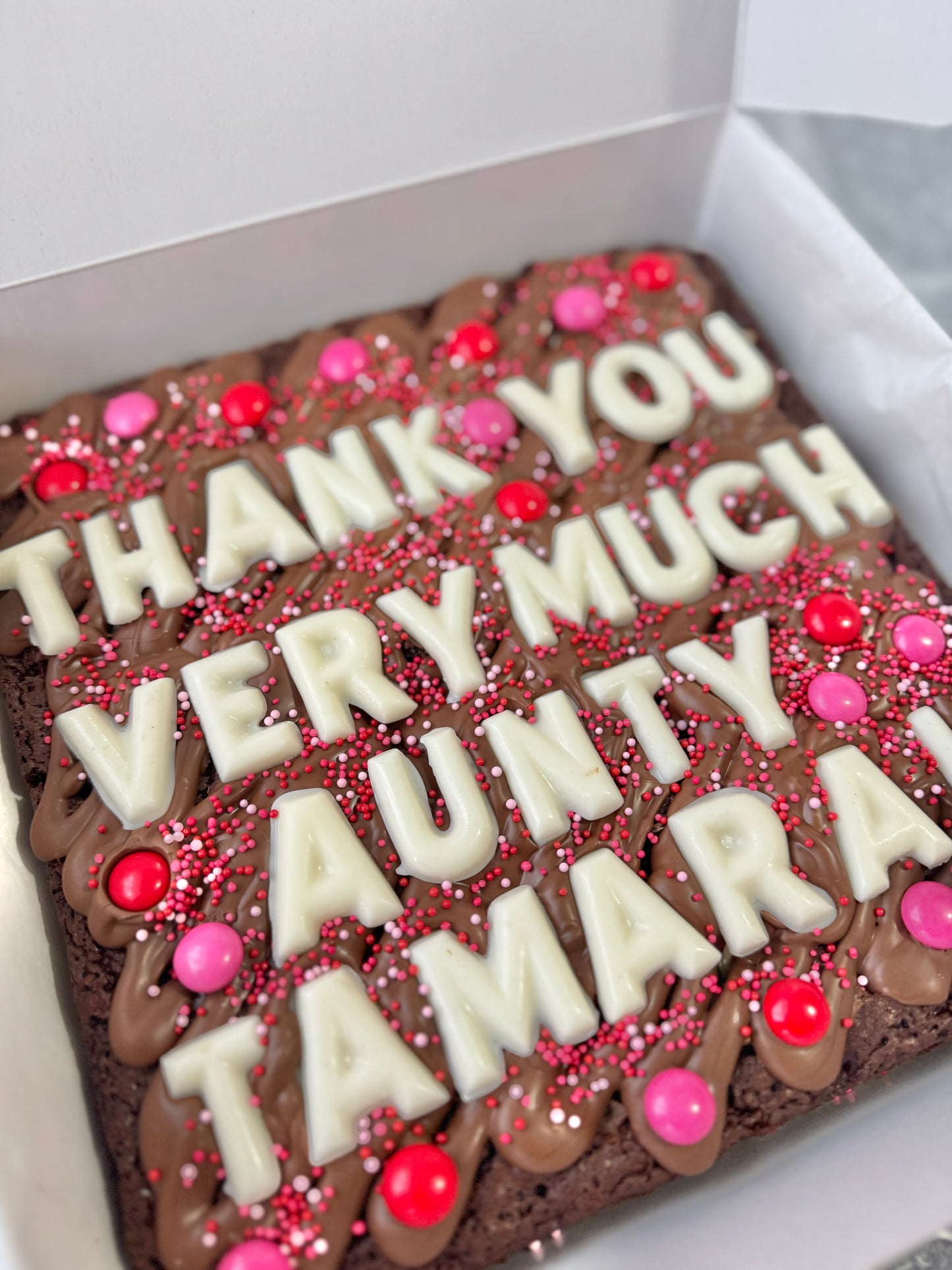 PERSONALISED BROWNIE (large)