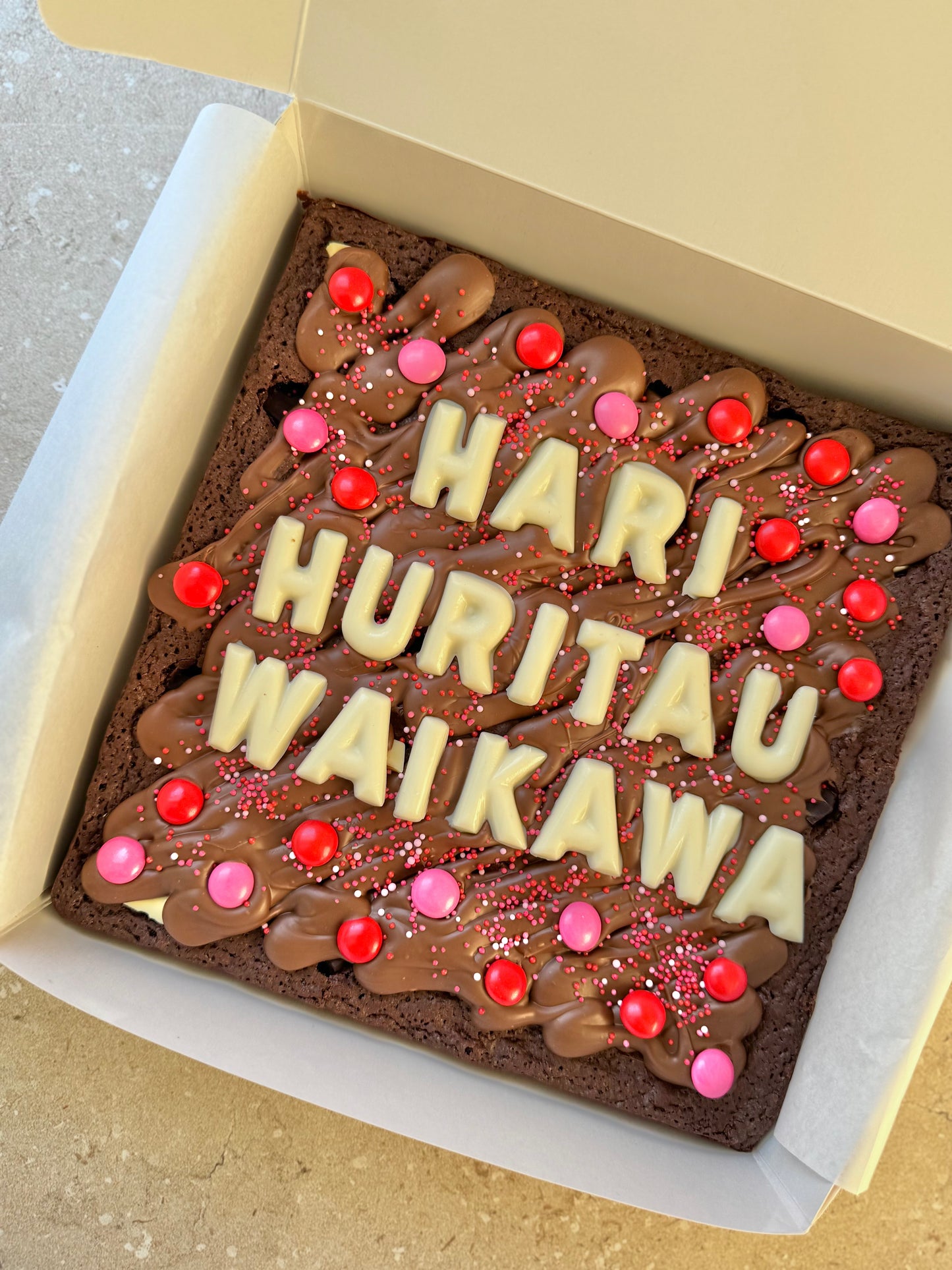 PERSONALISED BROWNIE (large)