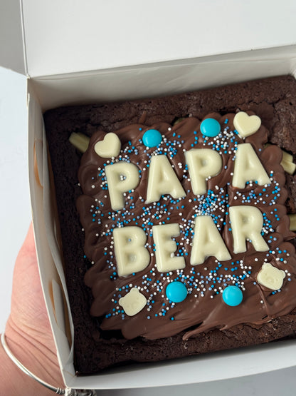 MINI CUSTOM FATHER'S DAY BROWNIE/BLONDIE 🐻💙