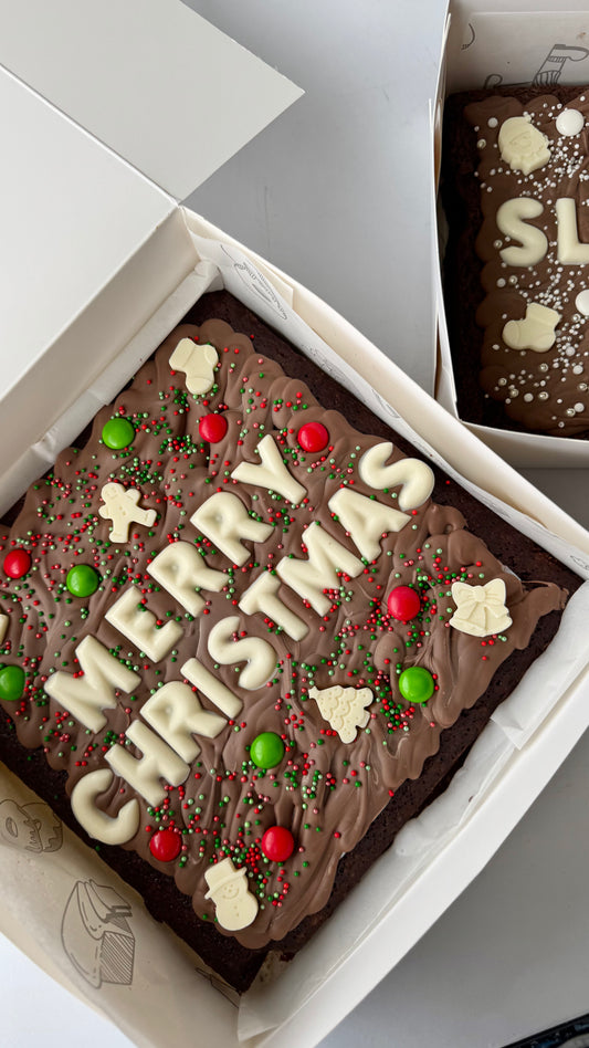 CUSTOM CHRISTMAS BROWNIE (large)