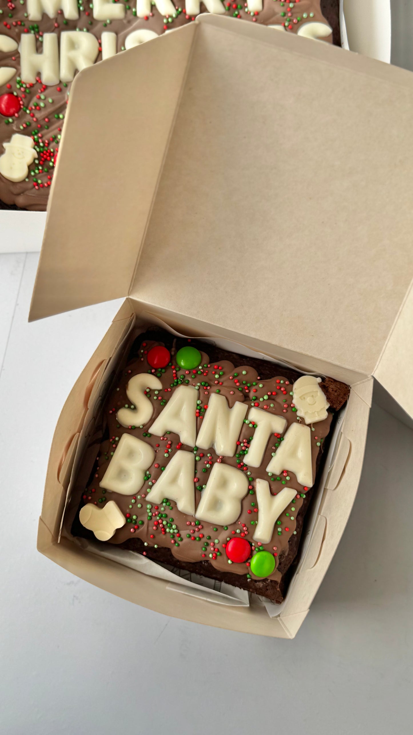 CUSTOM CHRISTMAS BROWNIE (mini)