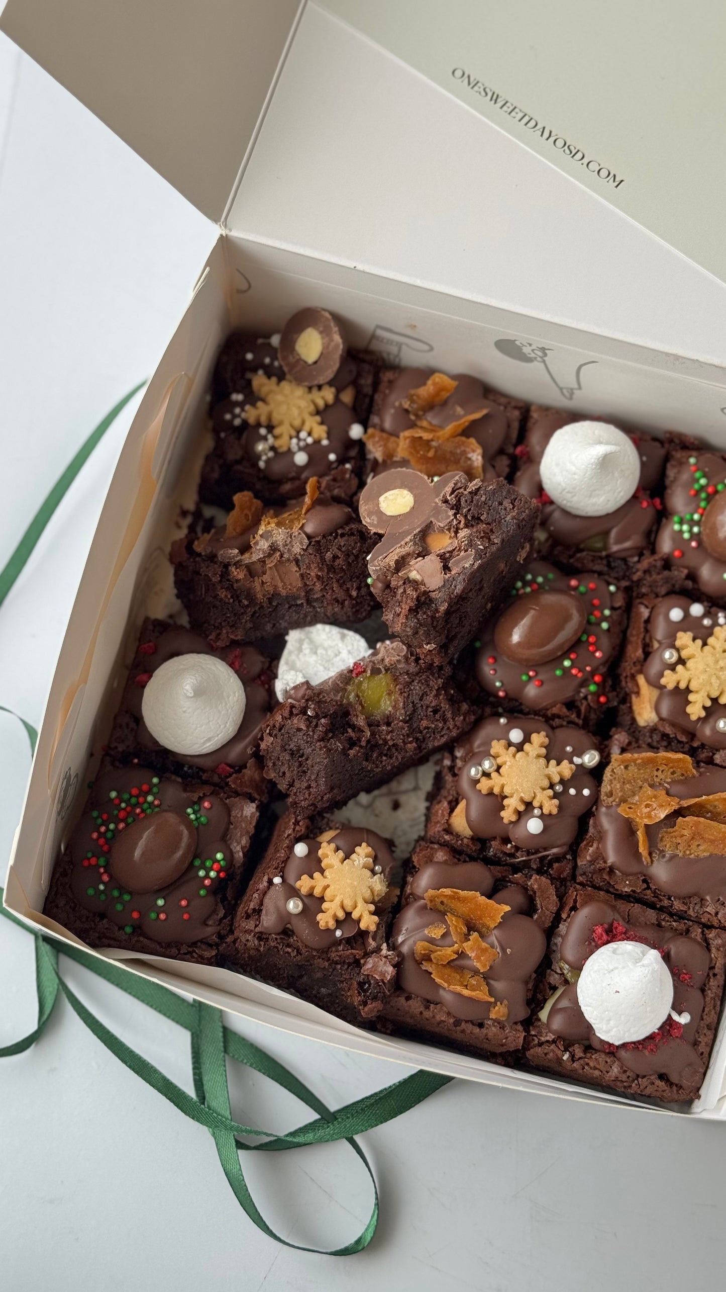 CHRISTMAS LOADED BROWNIE
