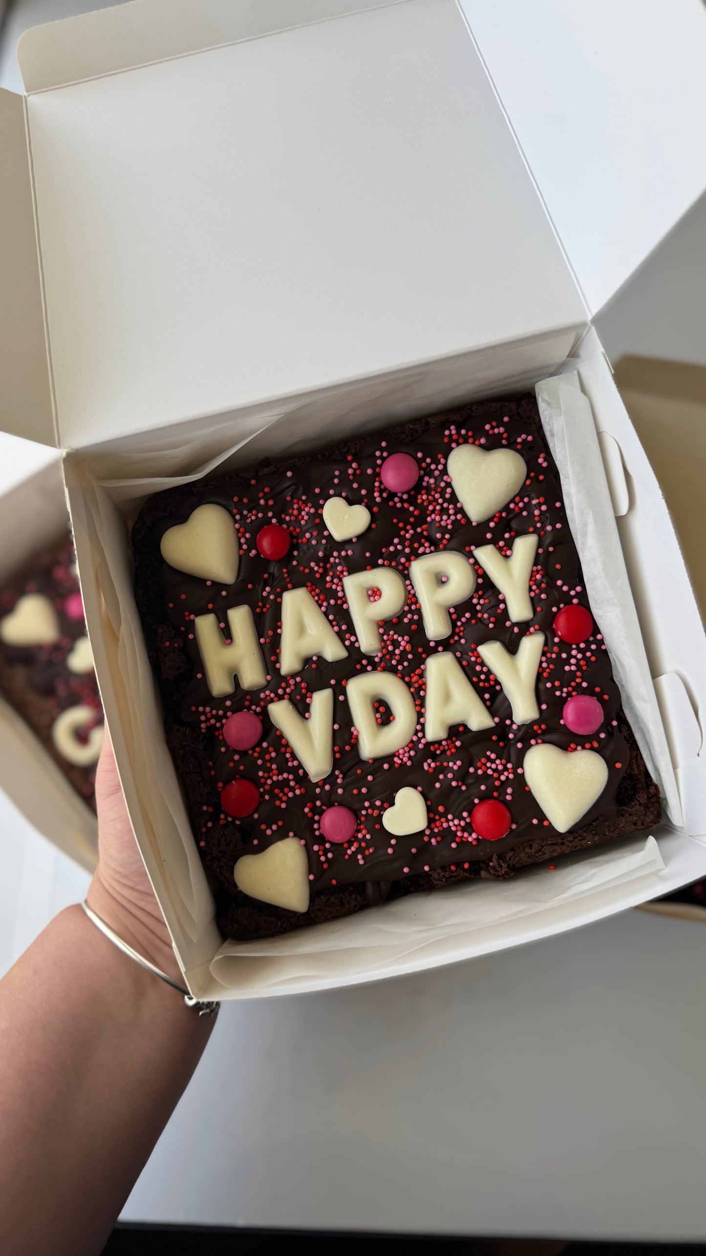 PERSONALISED VDAY BROWNIE (standard)