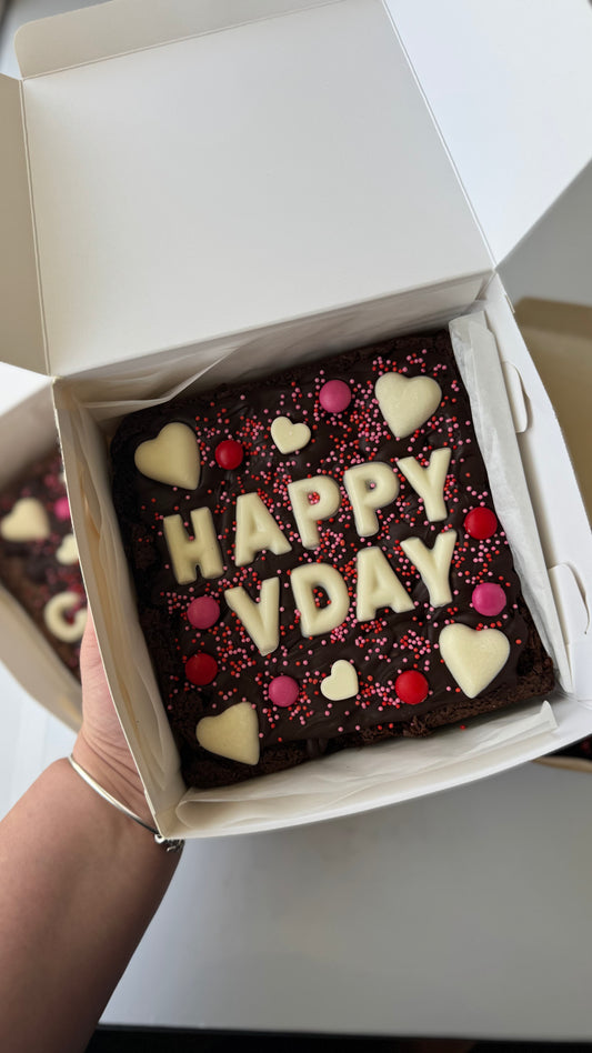 PERSONALISED VDAY BROWNIE (standard)