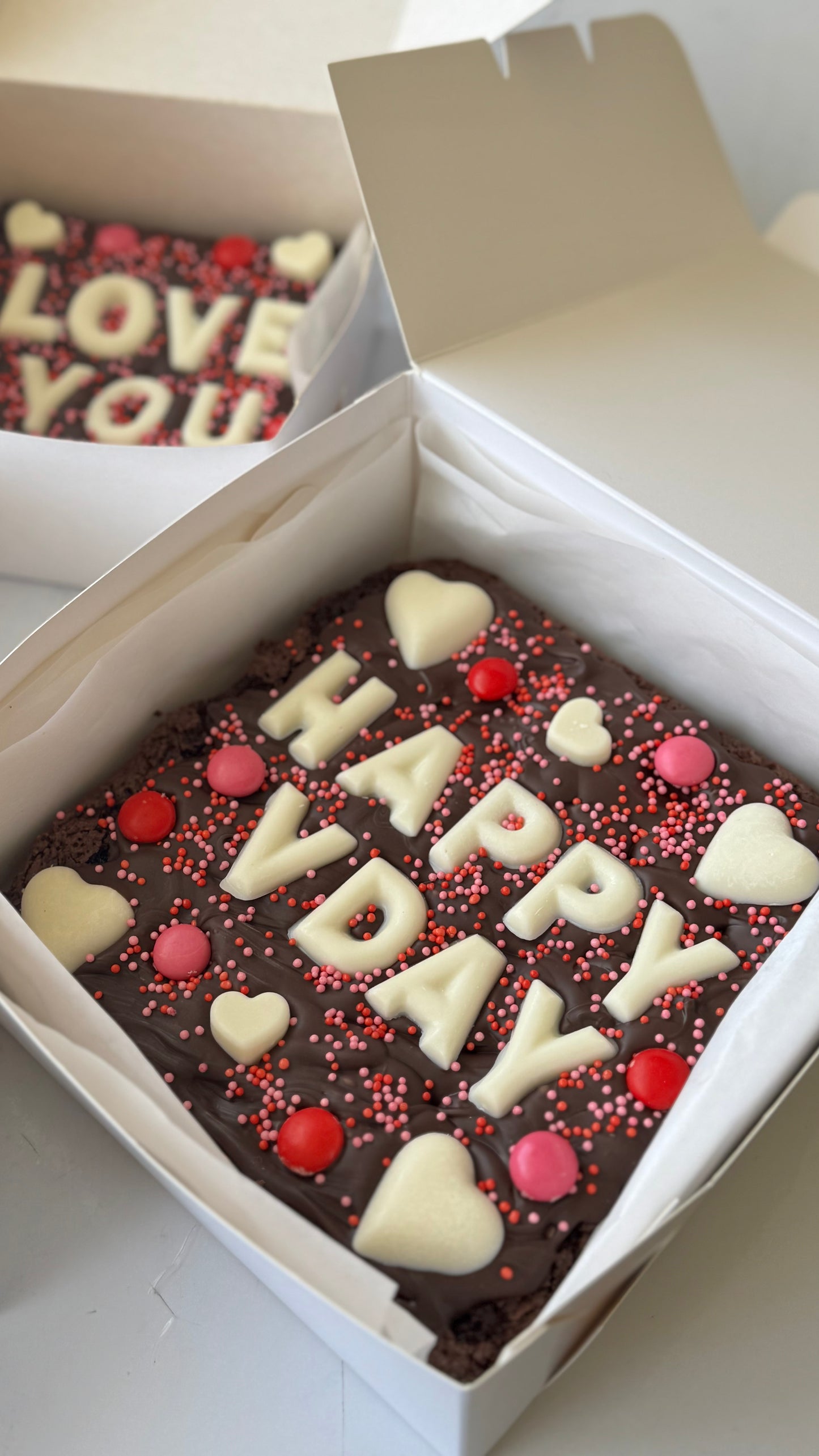 PERSONALISED VDAY BROWNIE (standard)