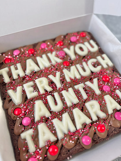PERSONALISED BROWNIE (large)