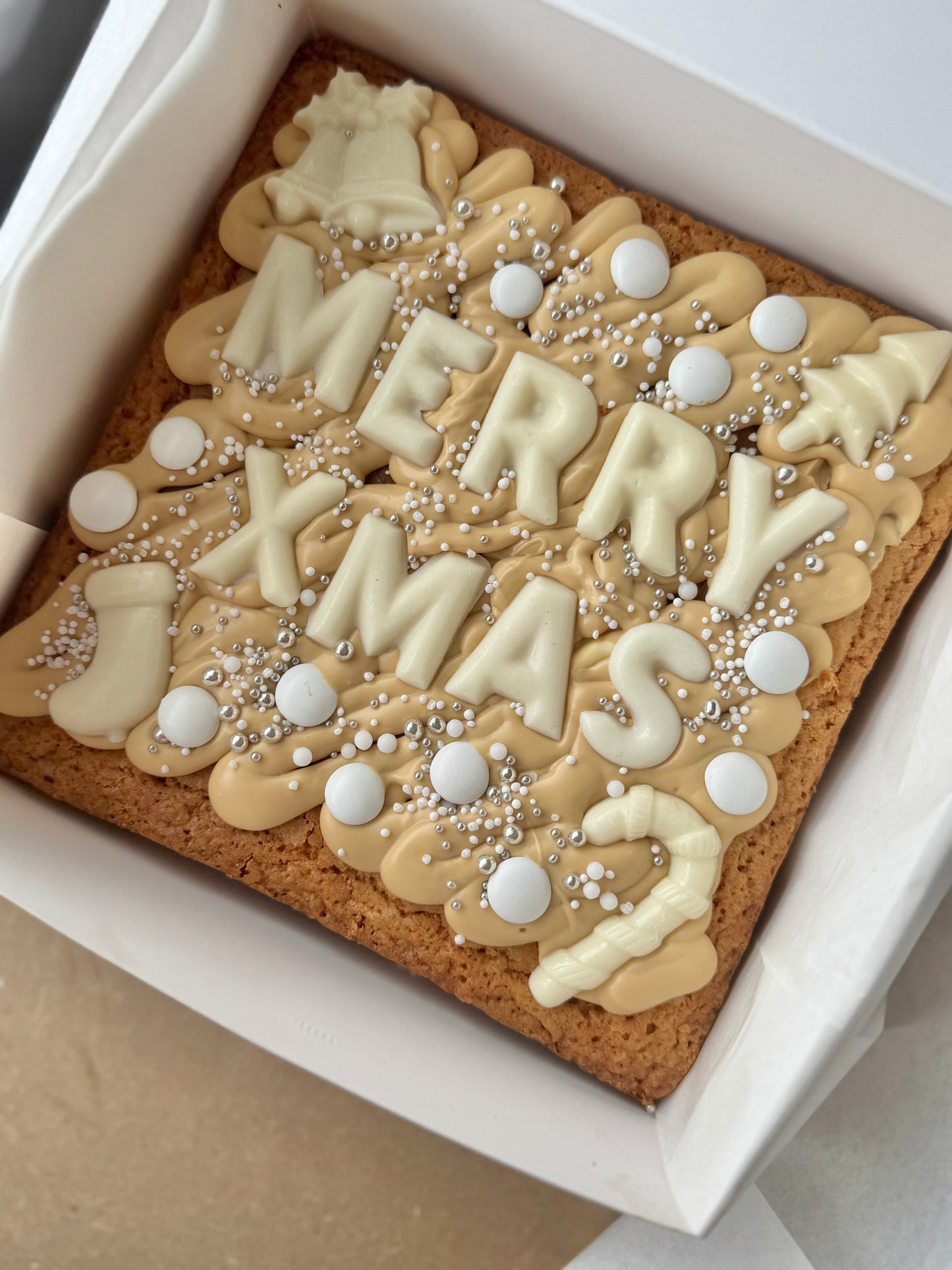 PERSONALISED CHRISTMAS BROWNIE/BLONDIE